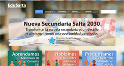 Desktop Screenshot of edusalta.gov.ar