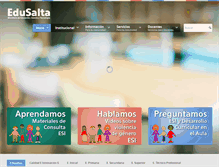 Tablet Screenshot of edusalta.gov.ar